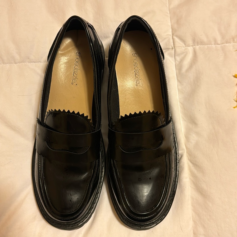 Patent leather loafers